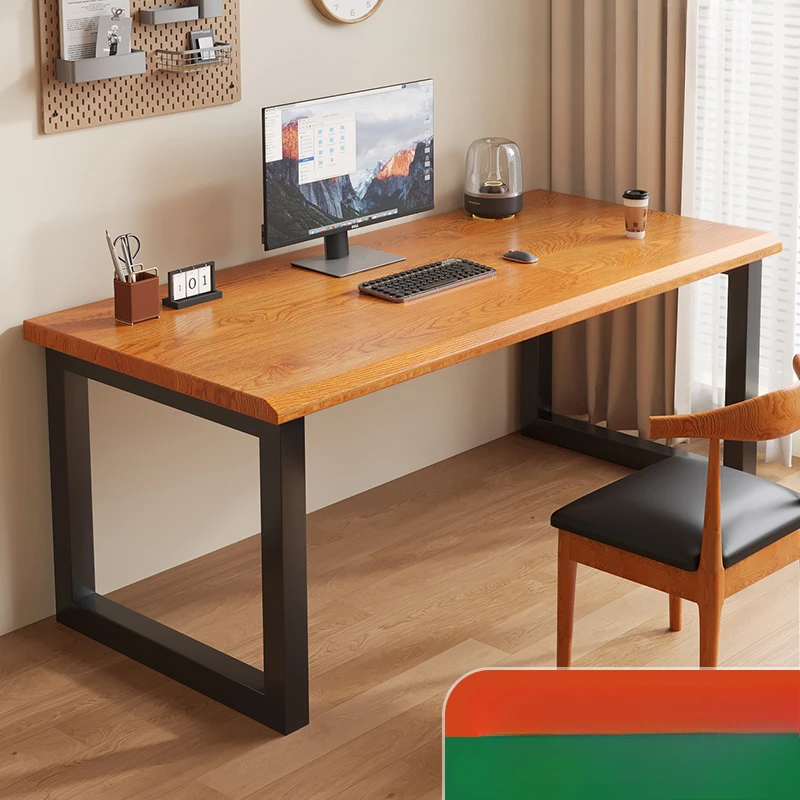 Solid wood computer desk desktop home desk E-sports long office  workbench simple study