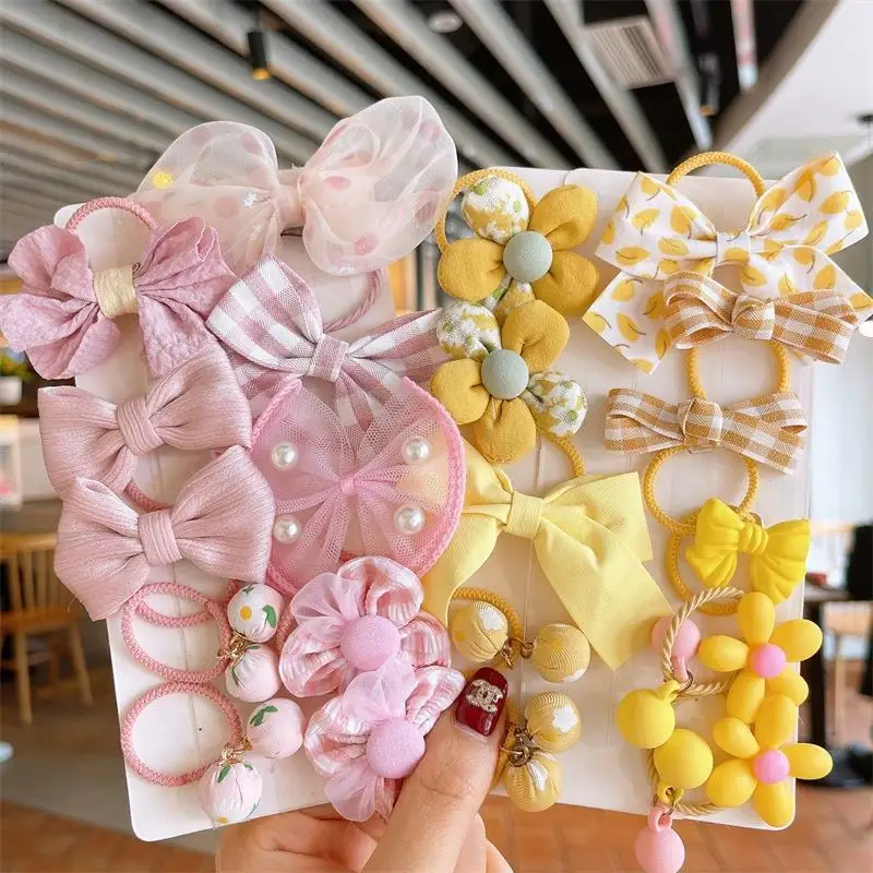 10 шт./комплект, Детские эластичные резинки с бантом