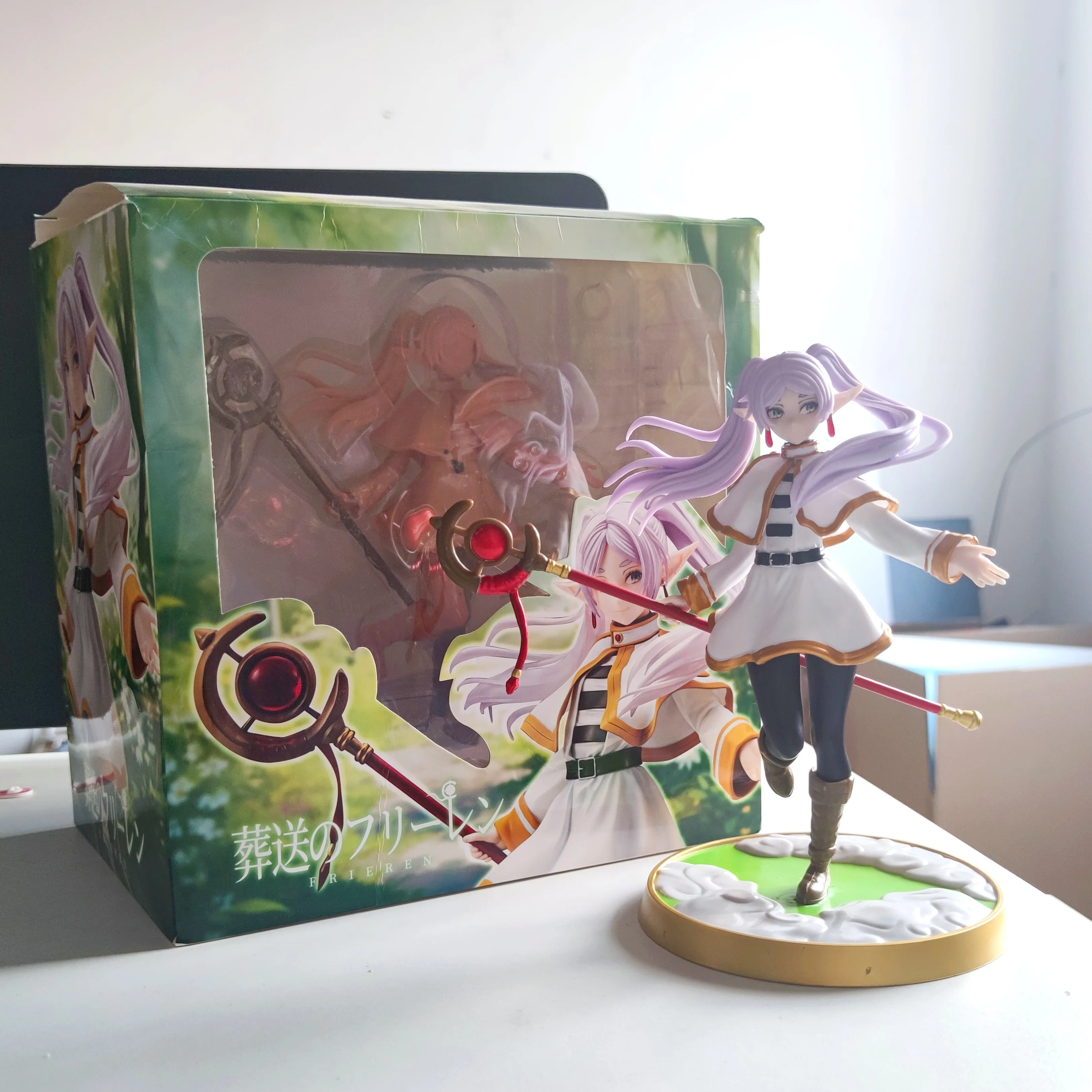 

Frieren Figure Anime Frieren At The Funeral Action Figures Pvc Kawaii Cartoon Statue Cute Models Collectible Figurine Toy Gift