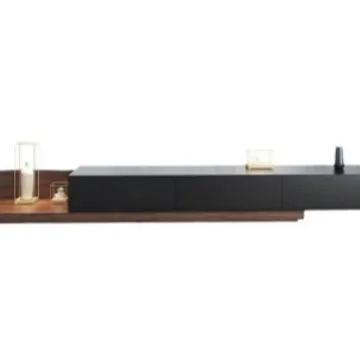 

Nordic, floor, TV cabinet, coffee table, combination, black, retractable, modern, minimalist