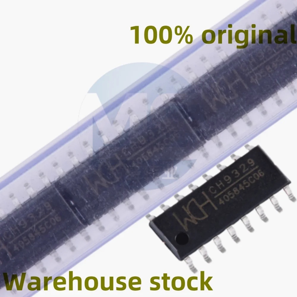 10PCS 100% new CH9329 patch SOP-16 serial port to standard USB HID device keyboard and mouse chip spot direct sale