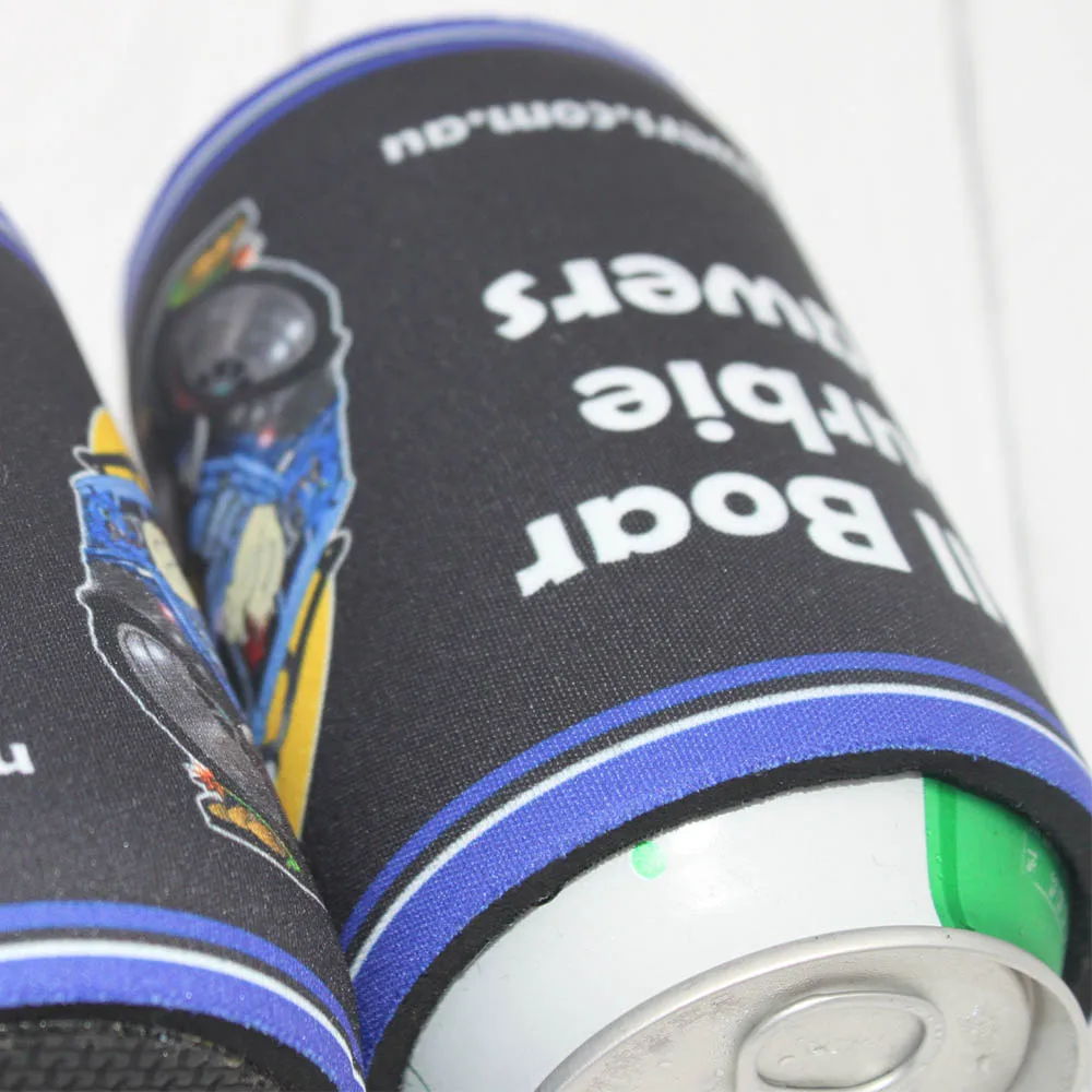 500pcs Custom Beer Can Cooler Sleeves Bulk Personalized Insulated Beverage Bottle Holder with Logo Text Wedding Birthday Party