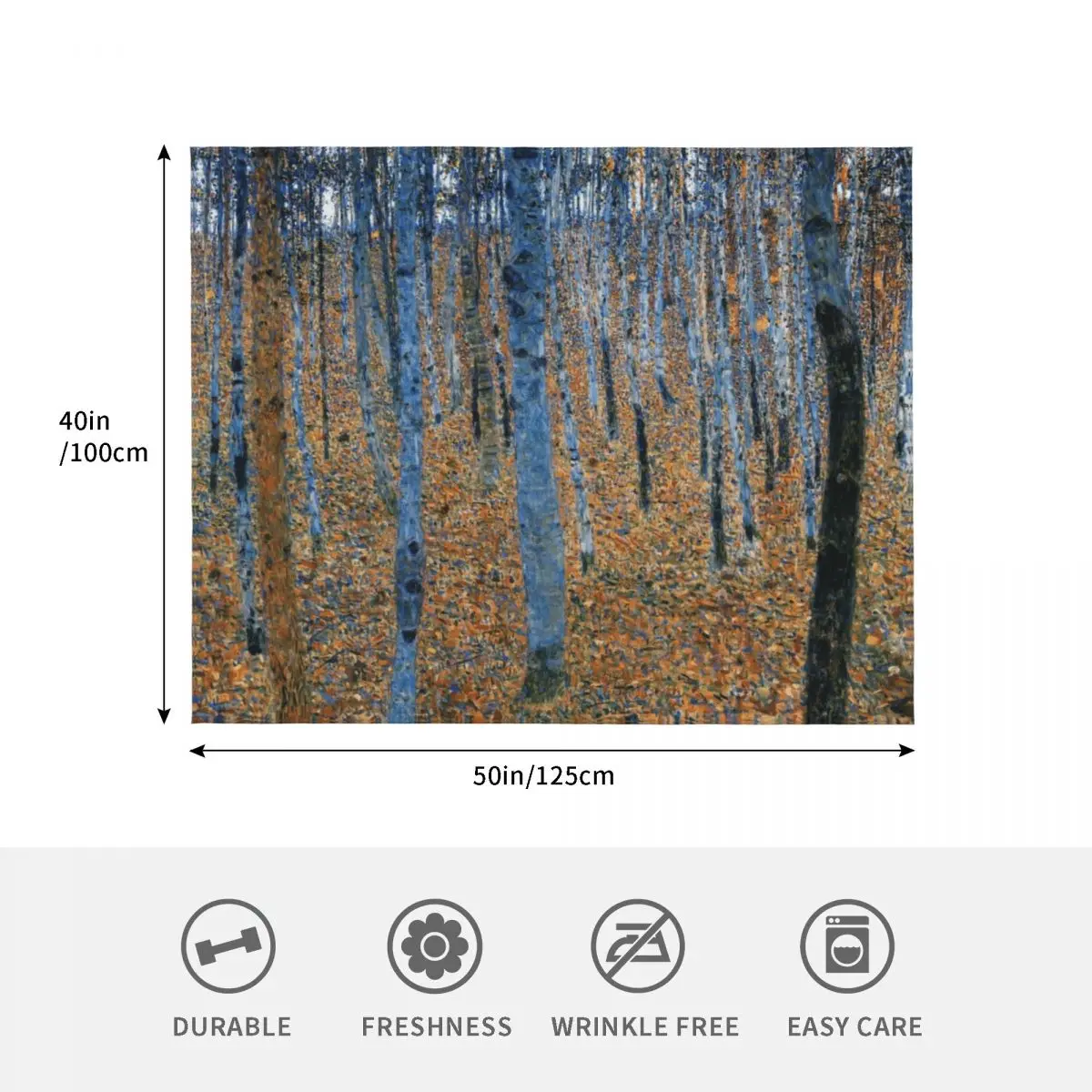 Beech Grove I - غوستاف كليمت رمي بطانية المعزي رمي الزخرفية الفاخرة رشاقته عيد الميلاد الديكور البطانيات #4