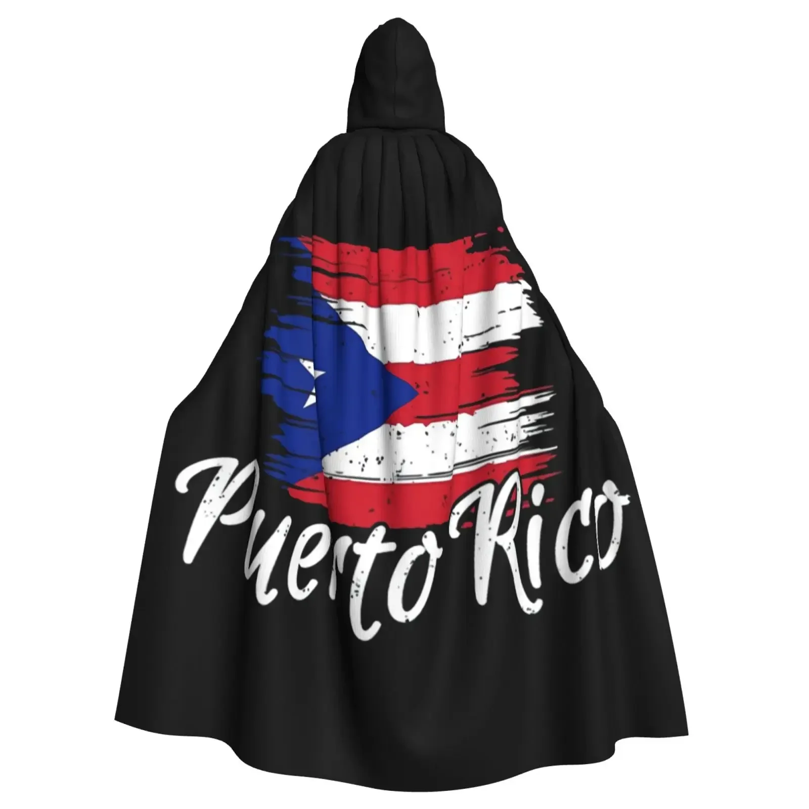 Capa com capuz unissex capa com capuz capa de bandeira de Porto Rico capa de bruxa vampiro fantasia cosplay