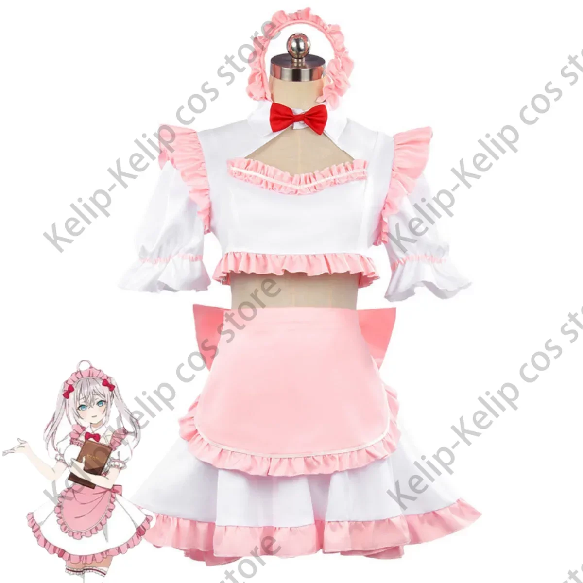 Anime Alya Sometimes Hides Her Feelings in Russian Suo Yuki Alisa Mikhaylovna Kujo Cosplay Costume Maid Attire Woman Lovely Suit