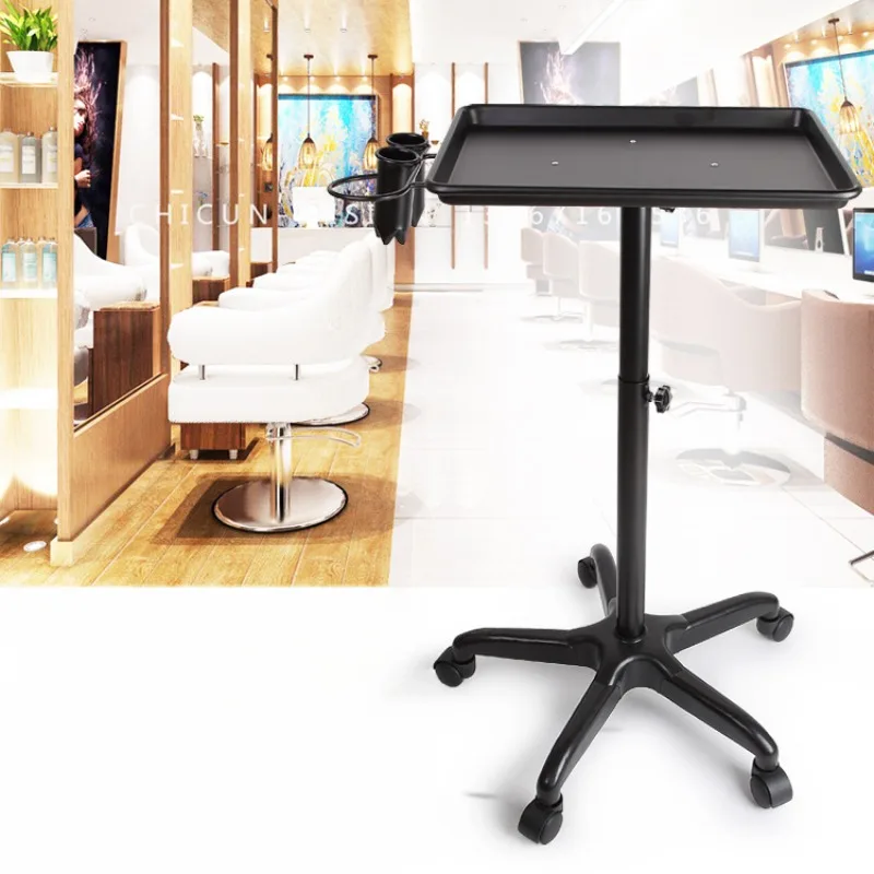 Black Detailing Salon Trolley Esthetician Carts Cosmetology Rolling Salon Trolley Wheels Werkzeugwagen Beauty Furniture YN50ST