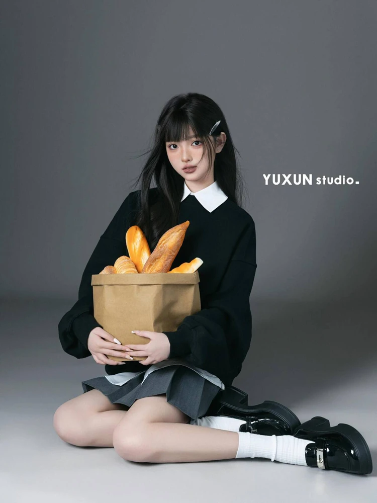 

Sweet Cool College Style Photography Clothes Theme Studio Korean Style Ghost Girl Costume Polyester Material for Young Women