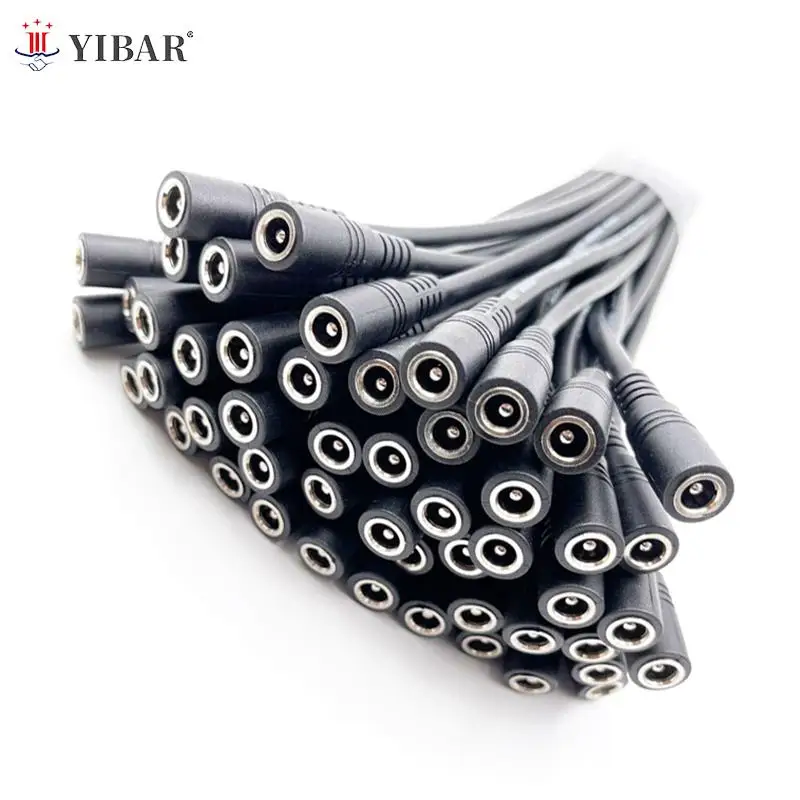10Pcs 5.5x2.1 Plug DC Male Or Female Cable Wire Connector For 3528 5050 LED