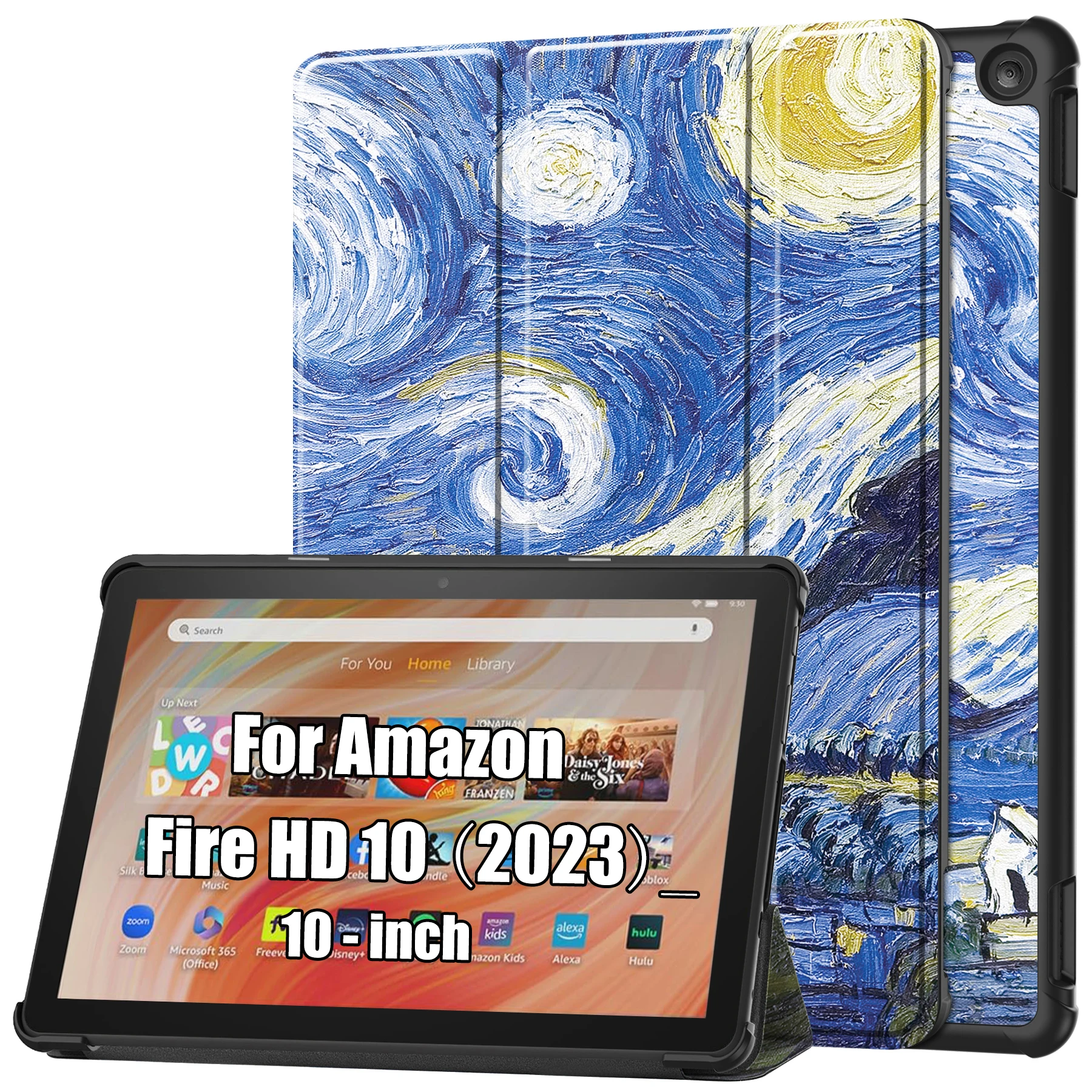 

Case for Amazon Fire HD 10 2023 Released 10.1 Inch Tablet Light Thin PU Leather Cover with Stand Function for Fire HD 10 (2023)