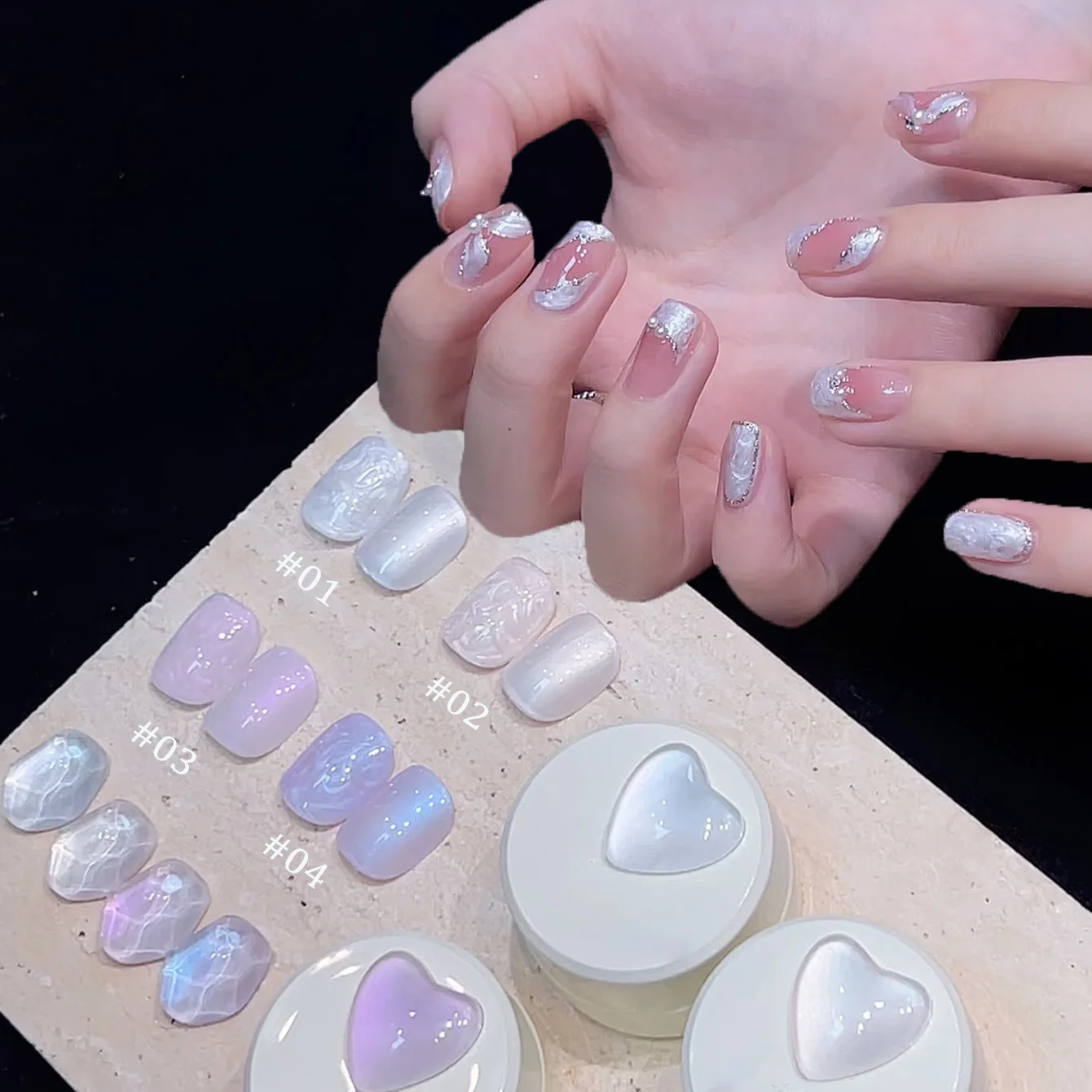 

1 шт. ZH Summer Dreamy Pearl Гель-лак для ногтей 2025 Новый популярный отбеливающий гель с шелковой нитью для ногтей УФ-светодиод Soak Off Nail Art