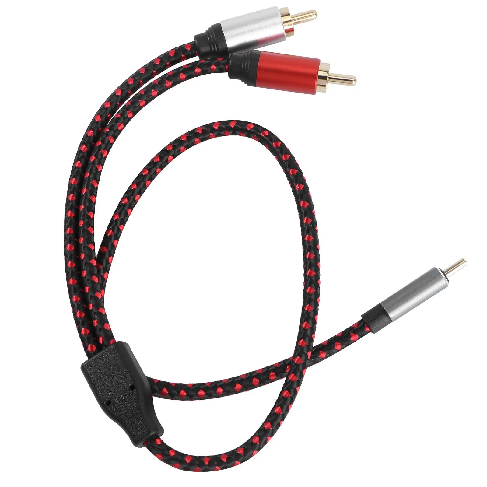 

C To Audio Cable 2Headphone Converter High Spliter Adapter Ultra Thick Wire Durable Professional Material