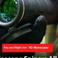 40X60 Professional Telescope Monocular Night Powerful Mini Pocket Zoom With Smartphone Hunting Camping