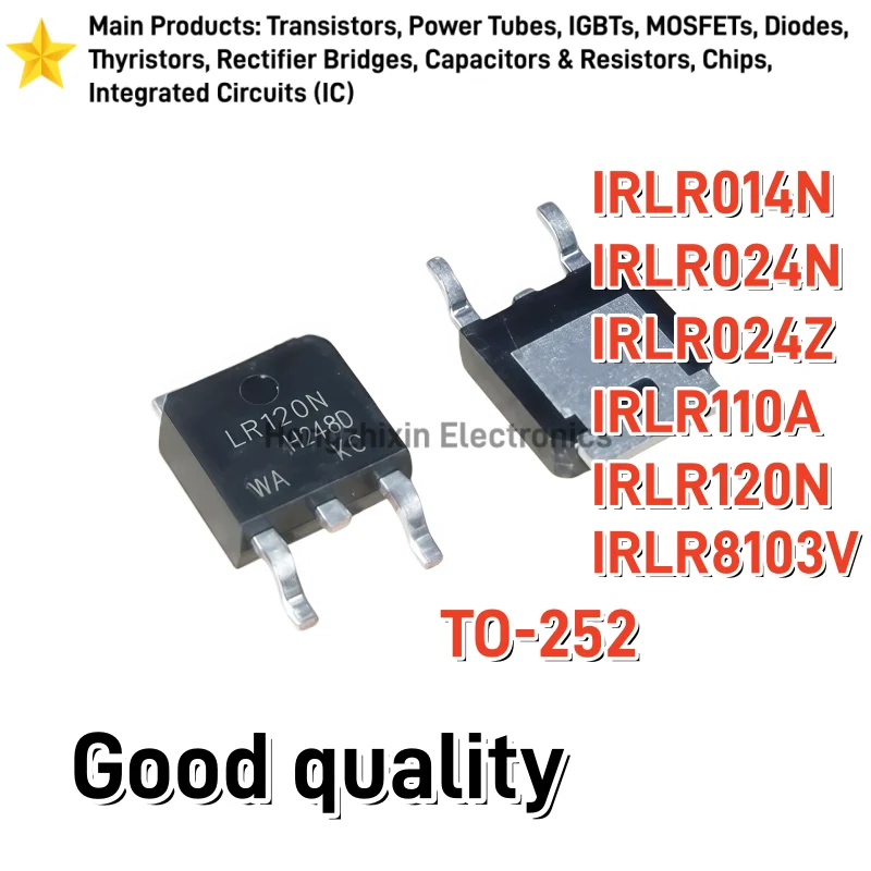 10PCS NEW IRLR014N IRLR024N IRLR024Z IRLR110A IRLR120N IRLR8103V TO-252 Surface-mount field-effect transistor