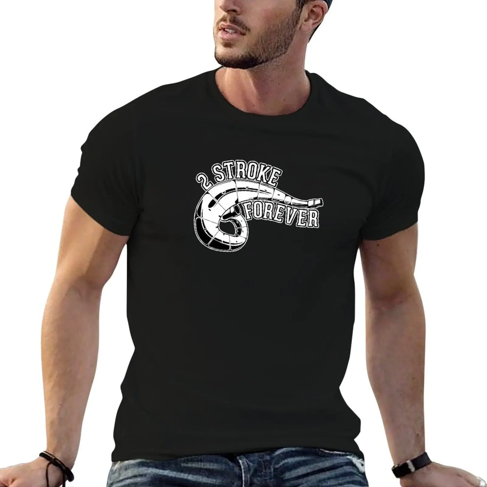 

2 Stroke Forever Dirt Bike T-Shirt man t shirt cotton high quality man tshirt T-Shirt