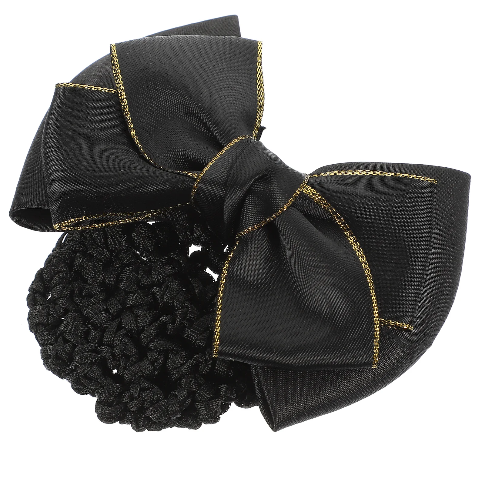 2pcs Hair Covers Hair Nets For Buns Ballet Bun Net Bow Hairnet Clip Bun Holder For Nurse Stewardess Dance Accessories Women