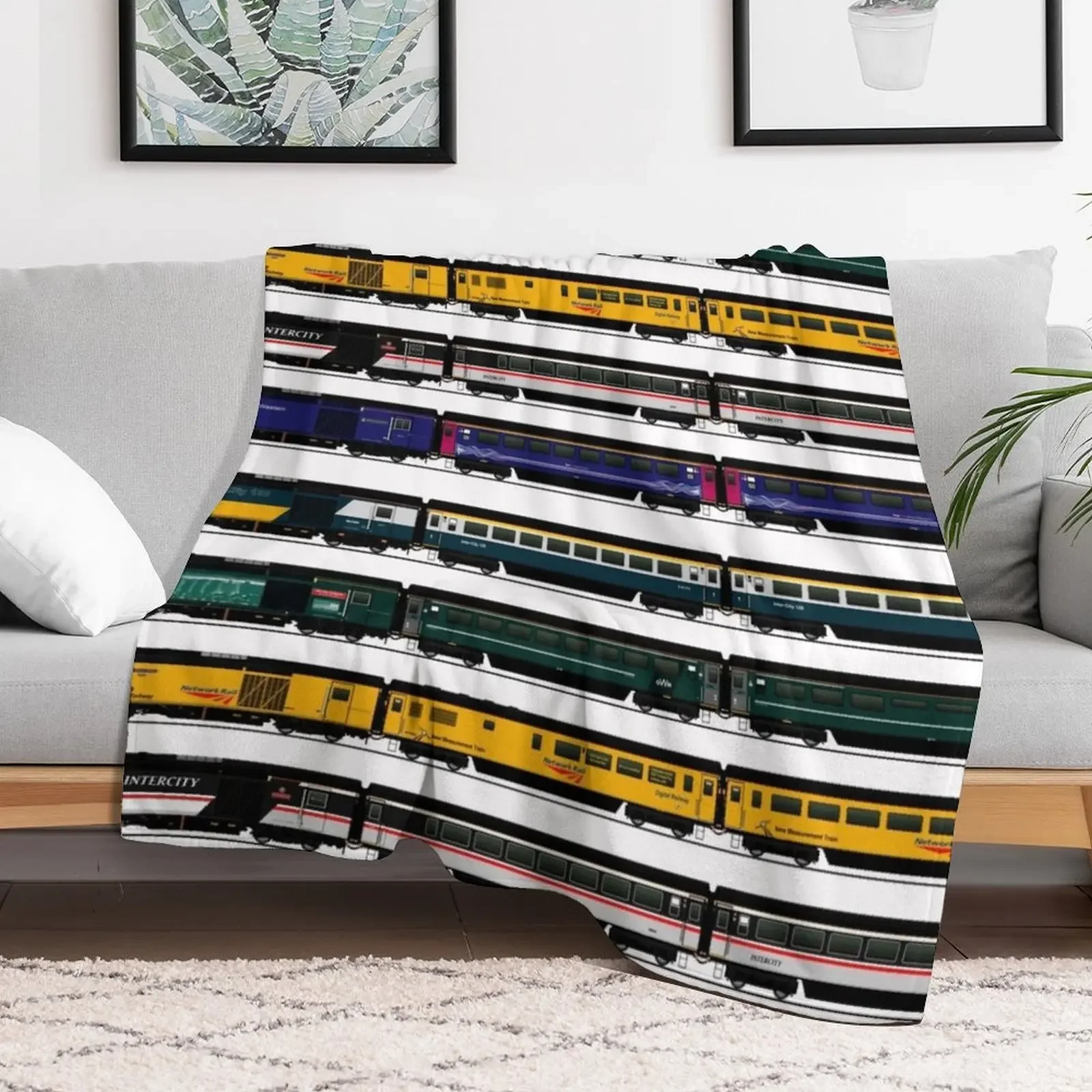 CLASS 43 INTERCITY 125 LOCOMOTIVES Throw Blanket Summer Beddings Retros Vintage Blankets