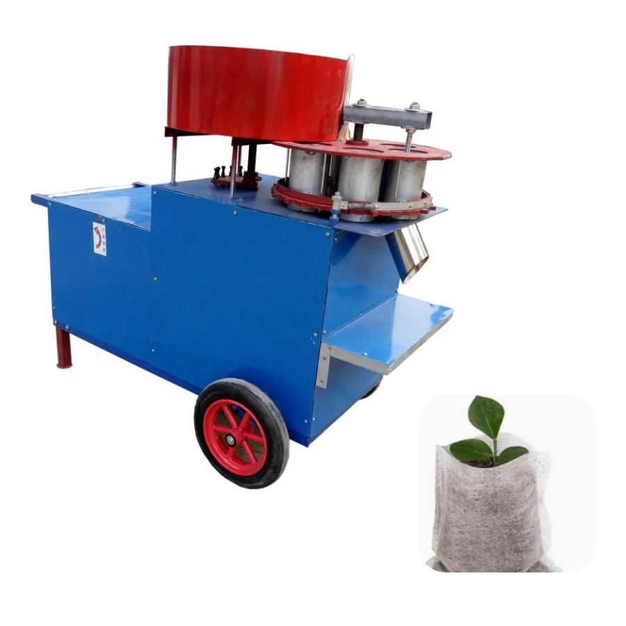 Nonwoven  Loader Automatic Potting Machine Electric  High Productivity Nursery Bags  Filling Machine for Seedling