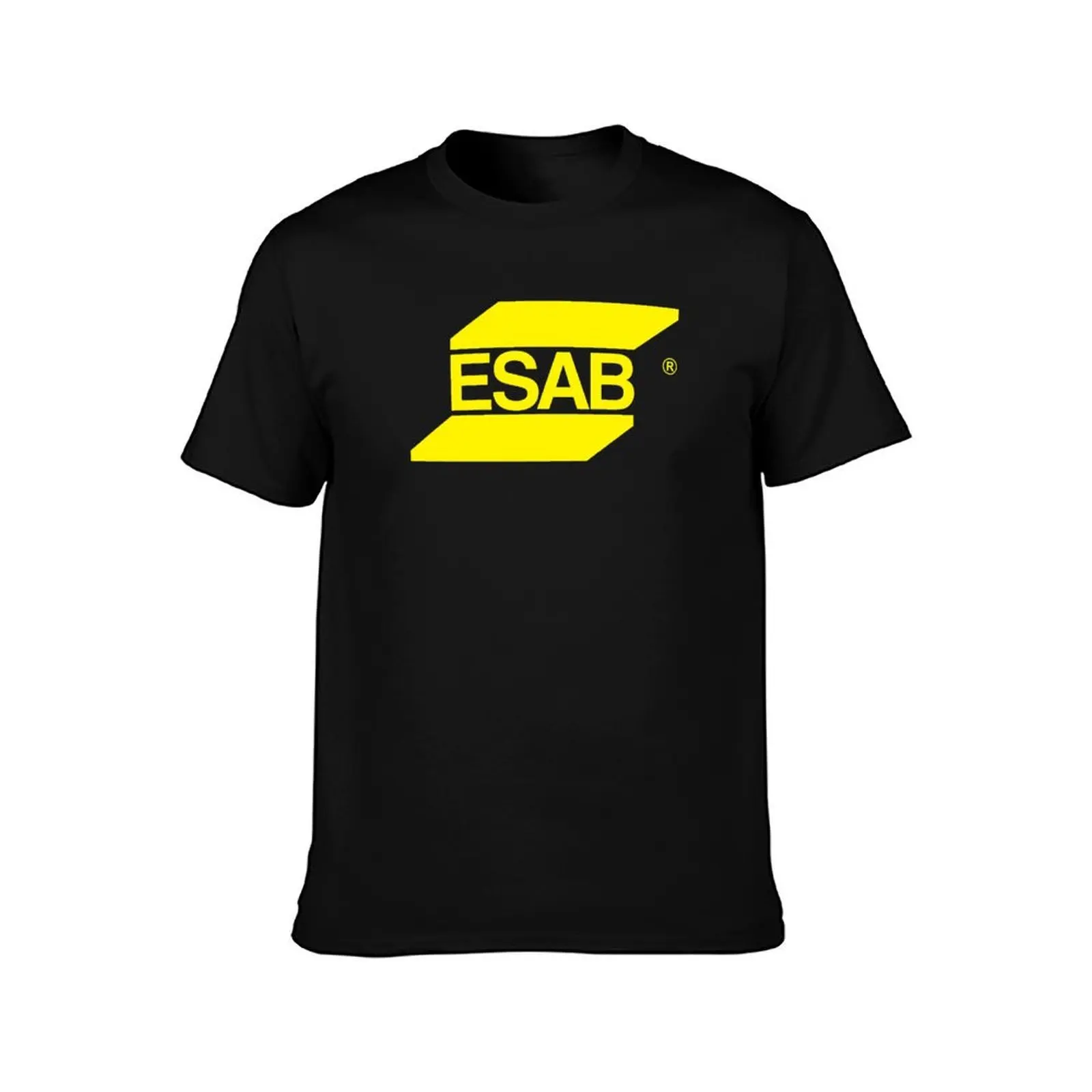 ESABb Welding Equipment Logo T-Shirt, Summer Casual Cotton Tee, Oversized Streetwear Tops, Vintage Graphic Print, 100% Cotton