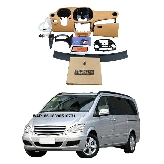 Applicable to 09-15 Viano Center Console Interior Old to New VITO Screen Center Console Screen Modified