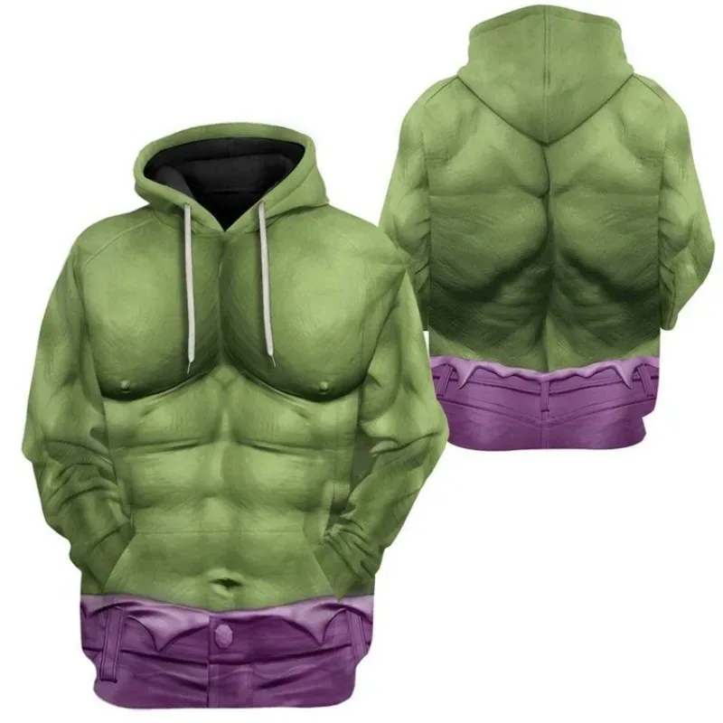 Disfraz de Marvel's The Incredible Hulk, disfraz verde de Cosplay, sudadera 3D, disfraz de superhéroe para Halloween, Top informal para adultos