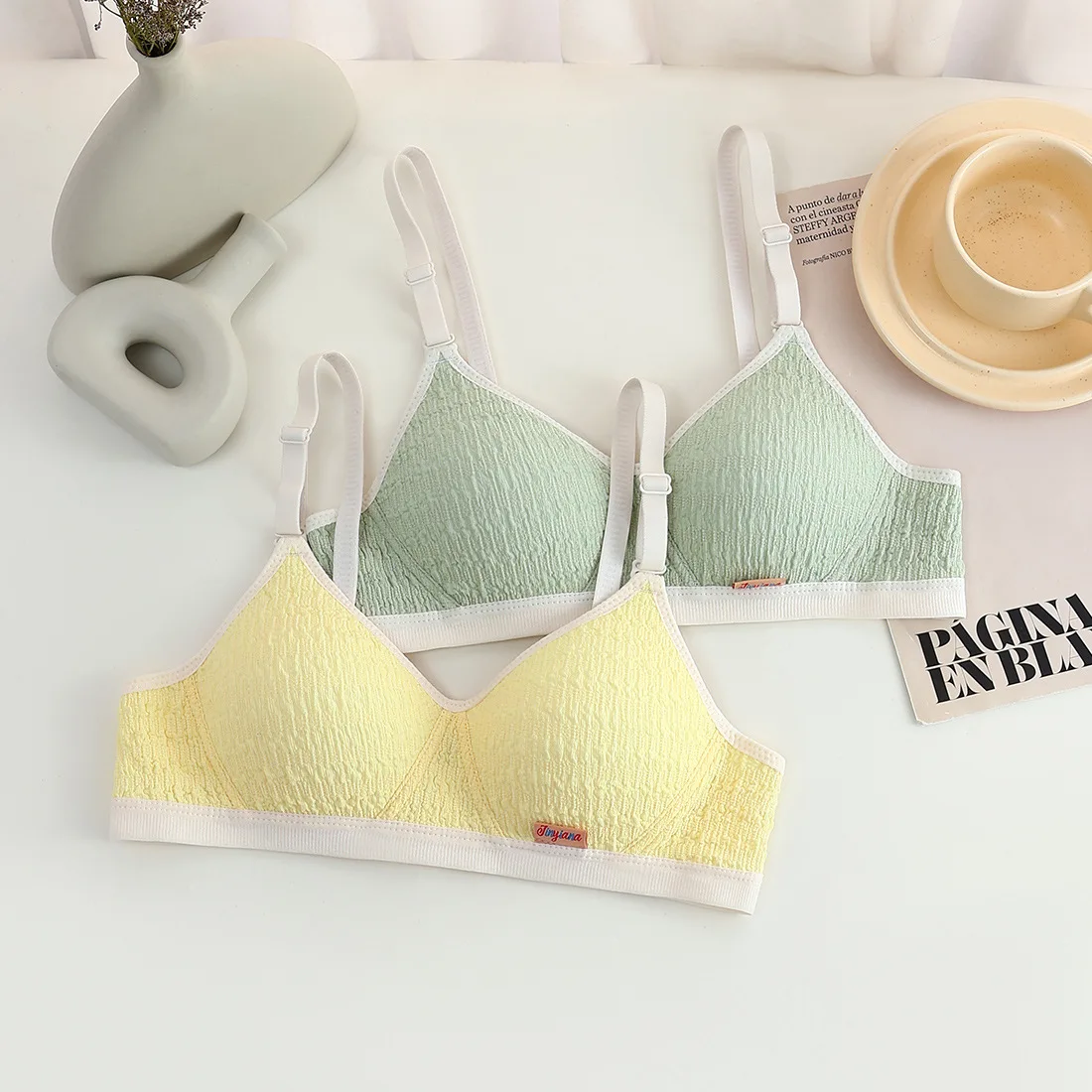 Cotton Teenage Girl Underwear Puberty Young Girls Small Bras Children Teens Training Bra for Kids Teenagers Lingerie