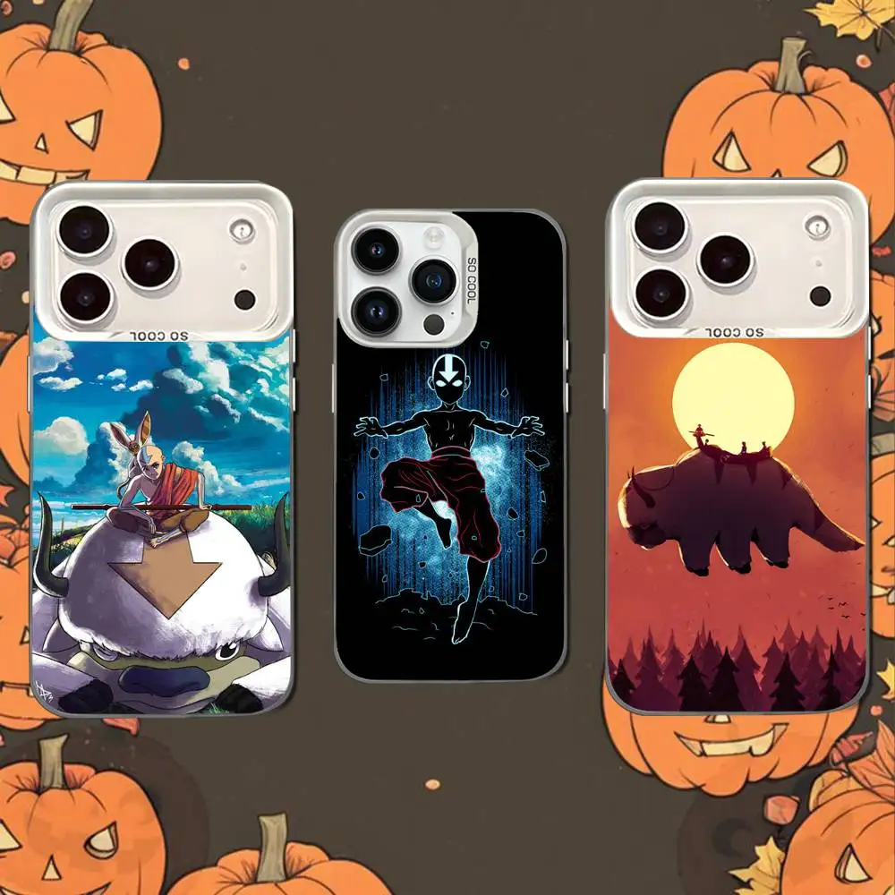

A-Avatar A-Appa AangS Phone Case For iPhone 15,16,17,13,14,12,11,Pro,XS,Max,Plus,Mini,SE White Candy Matte Shockproof Cover