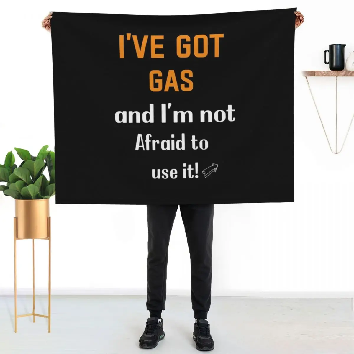 I&x27;ve Got Gas, and I&x27;m not Afraid to use it!&quot Throw Blanket Furrys Stuffeds Soft Luxury Thicken Beach Warm Blankets
