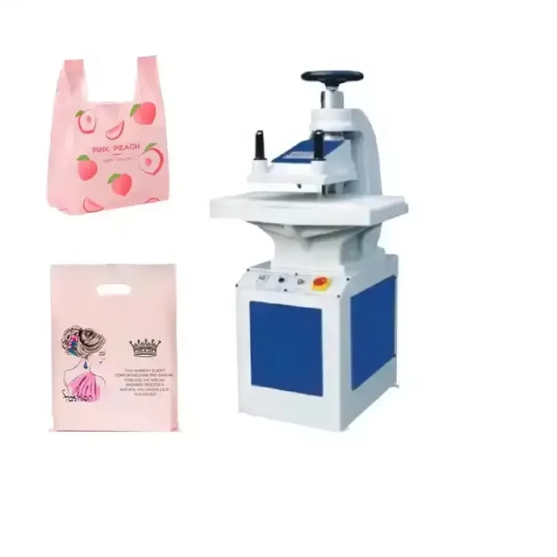 10‑12 Ton Hydraulic Punching Machine Manual Plastic T‑shirt Bag Punch Cutter Equipment