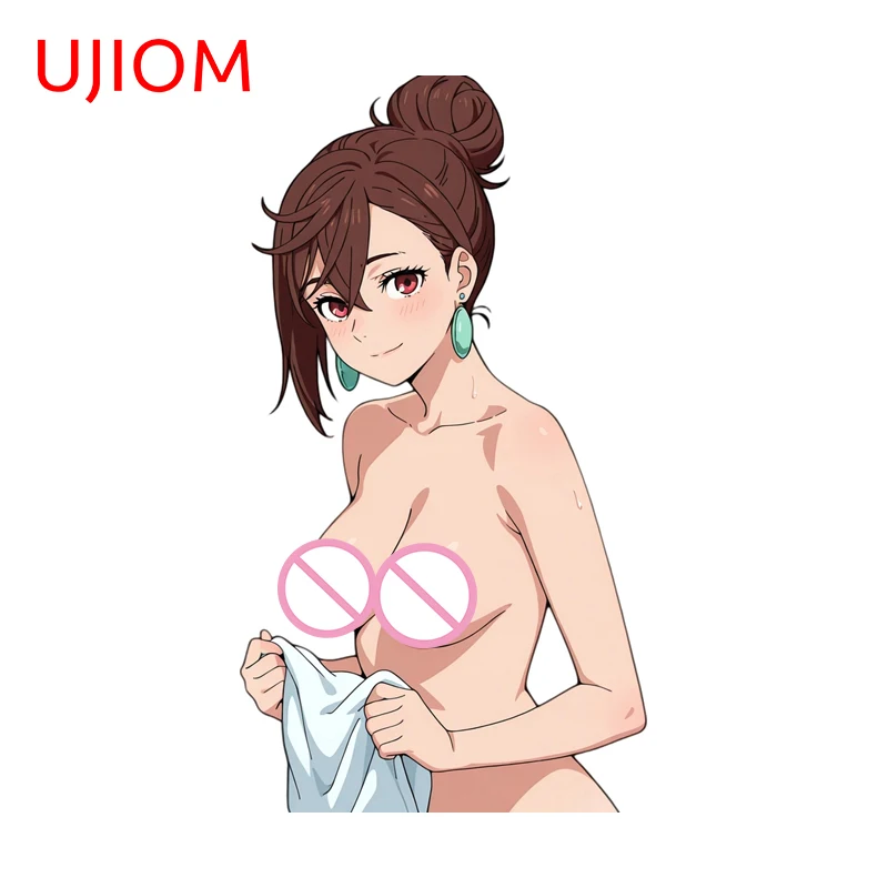 UJIOM Momo Ayase Seductive Big Boobs Anime Figure Wall Sticker Enchanting Scratch Proof Edgy Decal Air Conditioner Decor