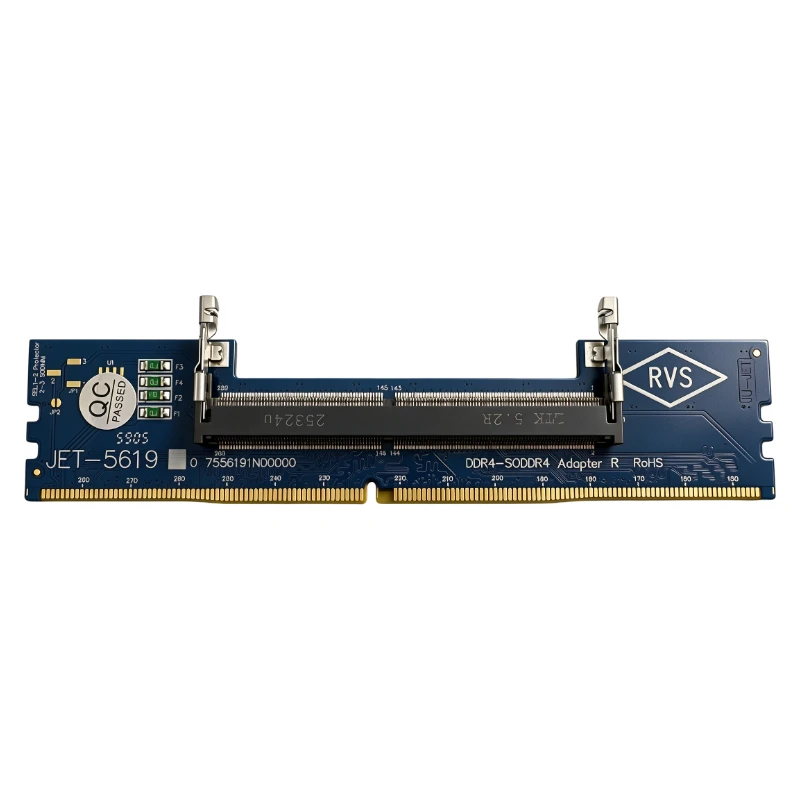 NEW RVS Reverse Notebook SO‑DDR4 To Desktop DDR4 RAM Adapter Card Laptop SO DDR4 Memory Converter Support 5600MHz For Desktop PC