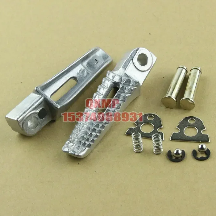 For Suzuki GSR400 GSR600 GSXR600 GSXR750 GSXR1000 GSXR1300 B-king Hayabusa Motorcycle Silver Front Rear Footrests Foot pegs