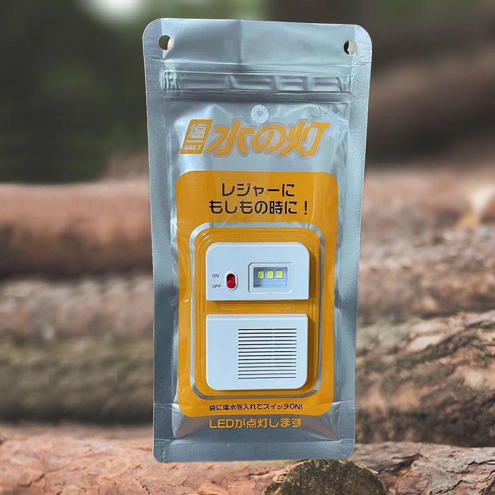 Lámpara de Camping portátil, lámpara LED de emergencia de agua salada para acampar al aire libre, lámpara de pesca nocturna, lámpara de ahorro de energía, suministros de viaje