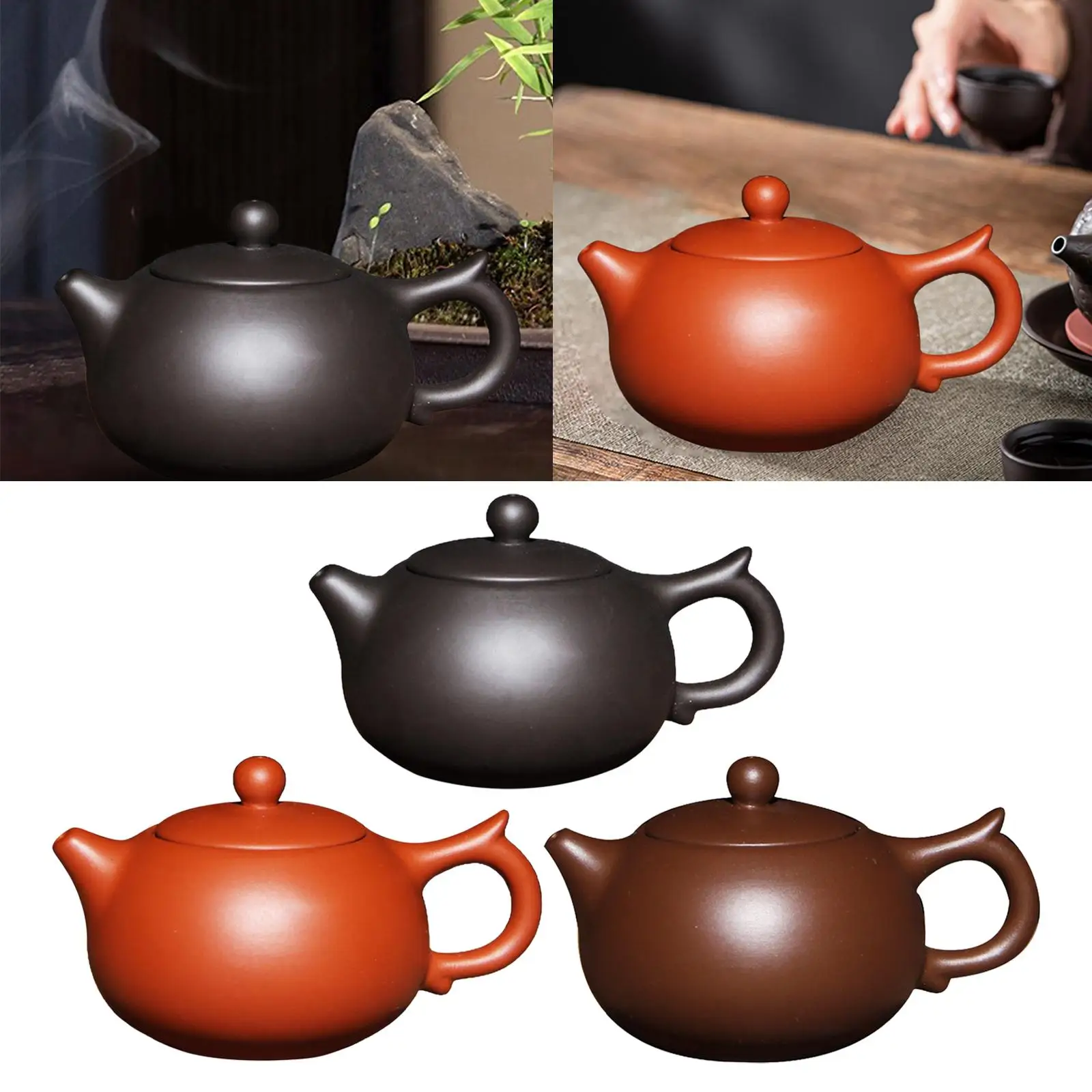 Traditional Zisha Teapot Tea Maker Hand Painted Crafted Ceremony Accessories