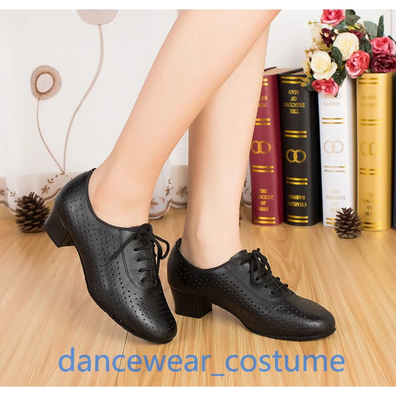 Hoge Kwaliteit Echt Leer Ballroom Latin Dansschoenen Vrouwen Professionele Prom Party Tango Samba Moderne Salsa Hakken Schoen 34-41