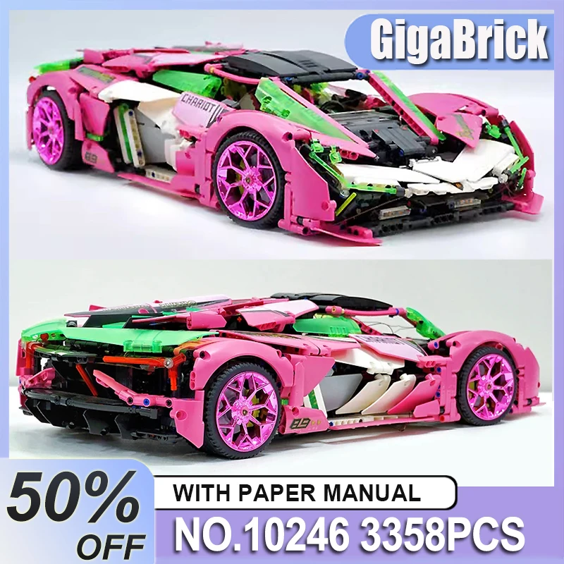 

Подробная работа MOC Desk Orn Технический супер спортивный гоночный автомобиль Модель Строительные блоки Кирпичи Головоломка Игрушка Рождественские подарки для детей