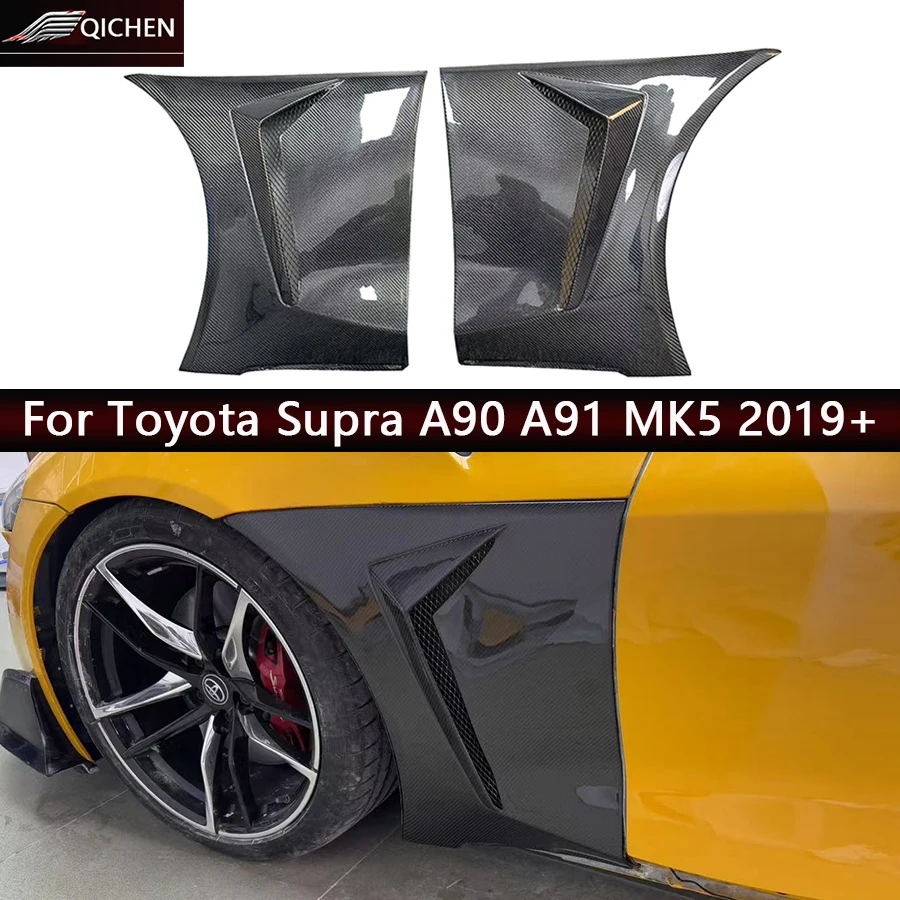 

For Toyota Supra A90 A91 MK5 2019+ Carbon Fiber Fender Retrofit the Carbon fiber replacement leaf plate Car Accessories body kit