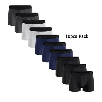 10Pcs Men's Boxer And Briefs Fashion Underwear High Stretch Boxer And Briefs Shorts Breathable Soft Men's Shorts Comfortable 4 10Pcs Men's Boxer And Briefs Fashion Underwear High Stretch Boxer And Briefs Shorts Breathable Soft Men's Shorts Comfortable 4
