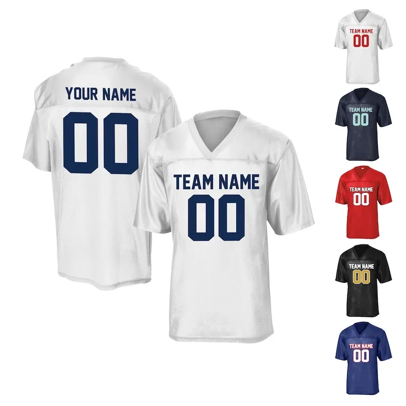 

Custom Football Jersey - Personalize with Your Name and Number, High-Quality Fabric, Perfect for Team Uniforms & Fans