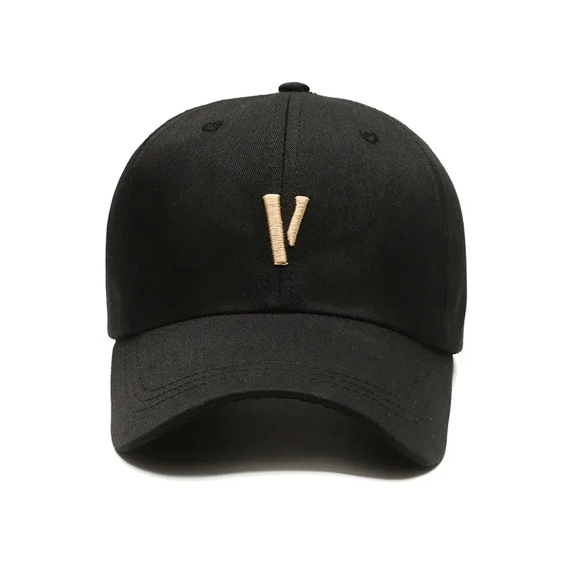 Black and White Letters Baseball Cap WOMEN'S MEN'S Hat Lovers' Hat Embroidered Sun Block Hat Fishing Outdoor Hat