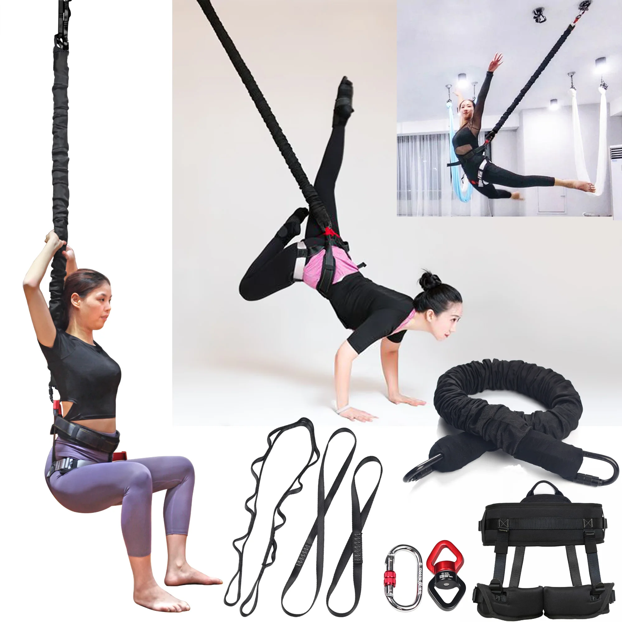 

Anti-Gravity Yoga Exercise Equipment Bungee Dance Training Workout Trainer Gym Fitness Pro Resistance Band