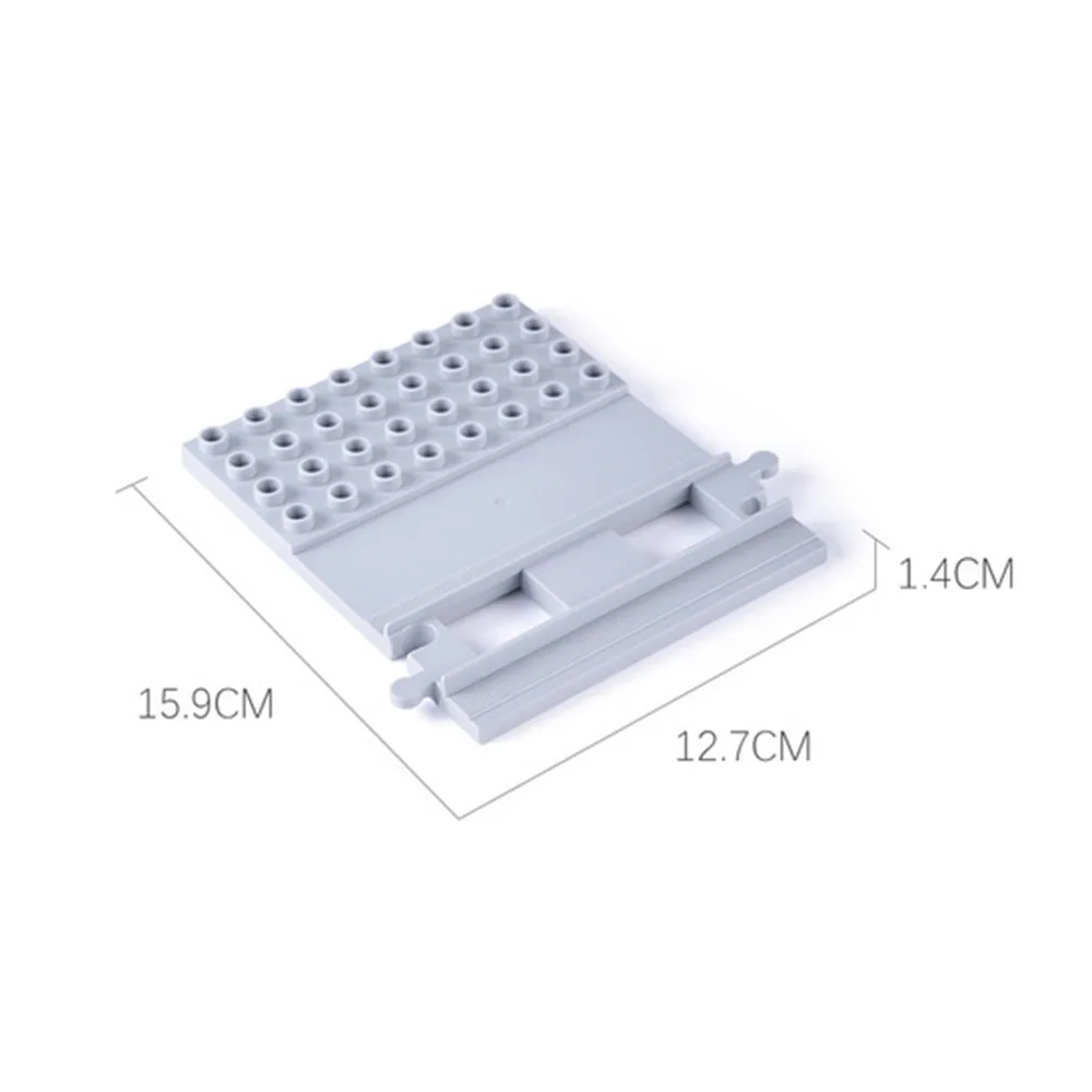 Creatieve DIY-montage Treinstenen Speelgoed Grote deeltjes Bouwstenen Treinen Spoor Boogbrug Station MOC Technisch kindcadeau