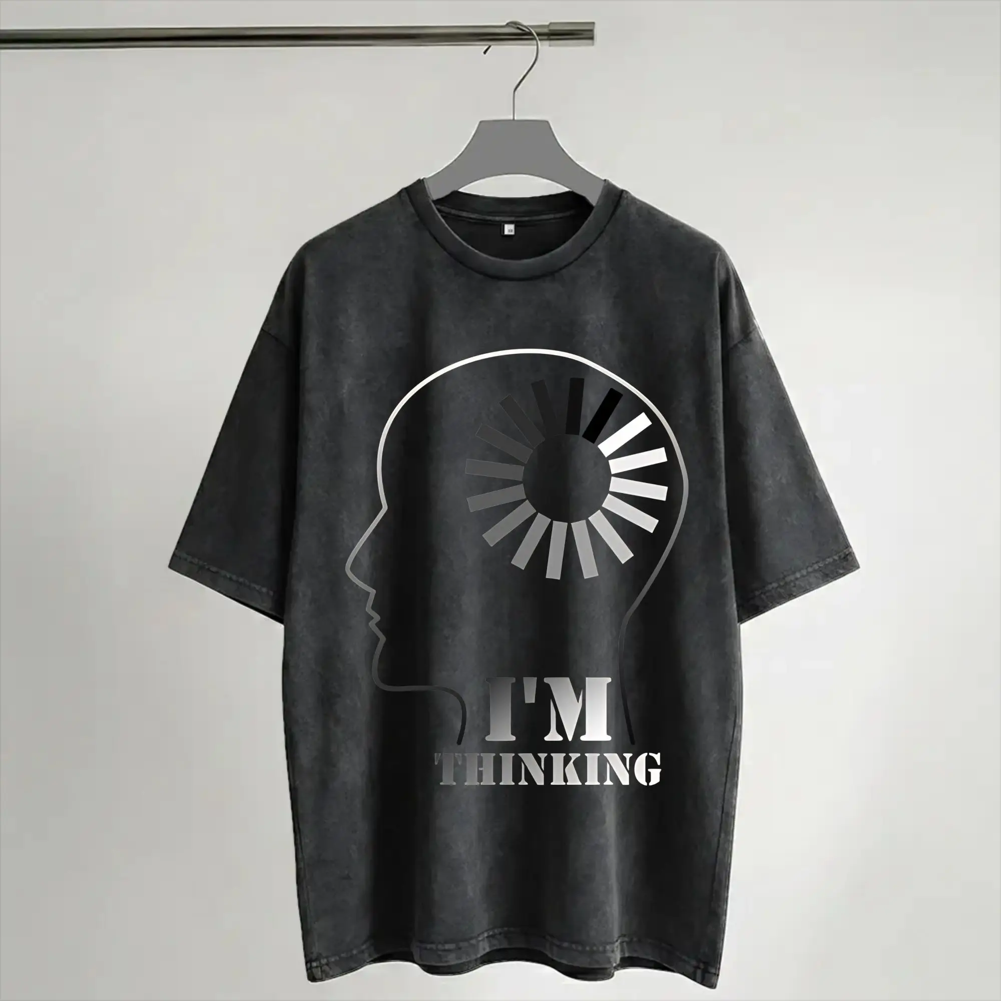 I Am Thinking Fun Design  Merch Washed T Shirt Men Women Streetwear Hip Hop T-Shirt Summer  Tees Tops Short Sleeve