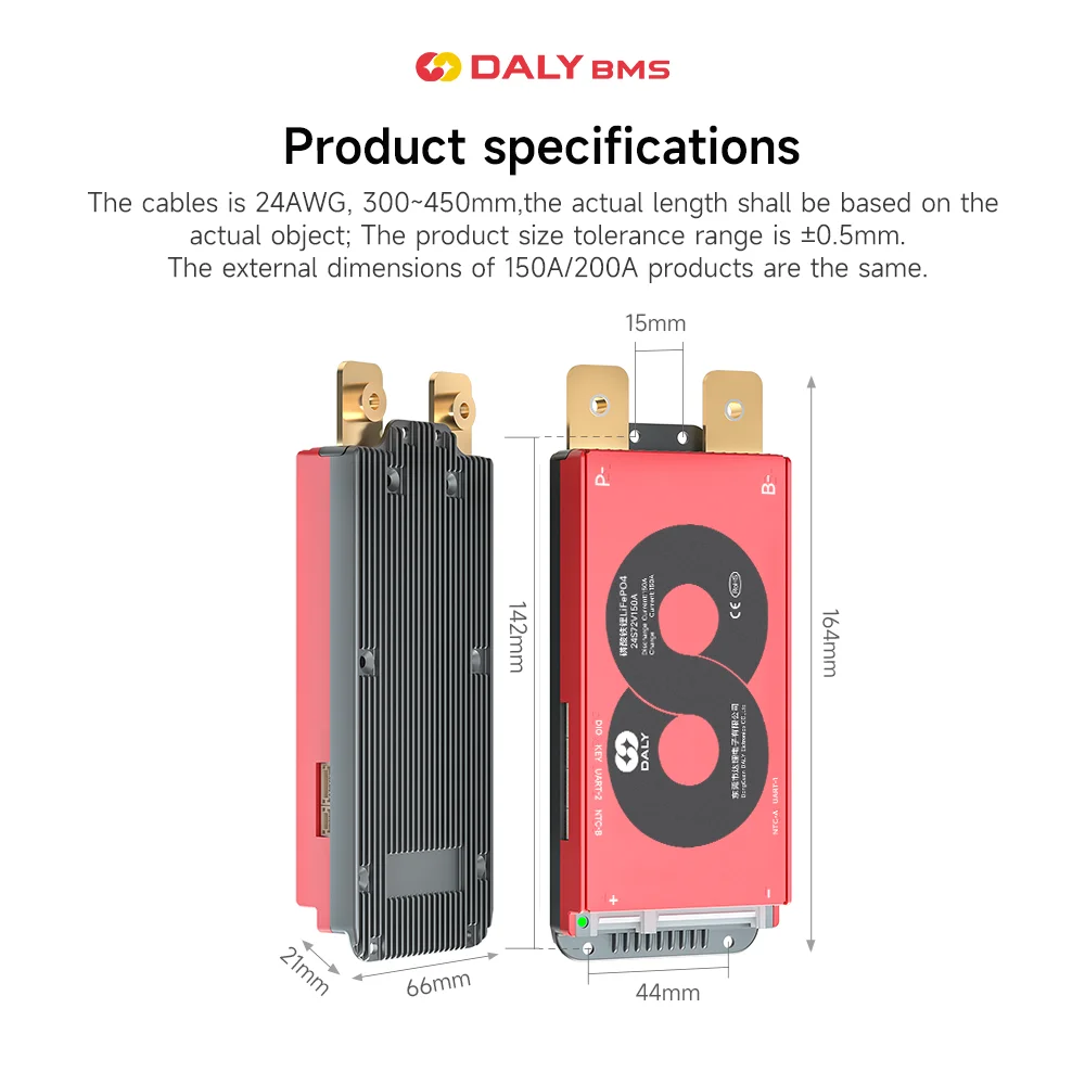 Daly BMS Smart BMS 4S Lifepo4 12V 8S 24V 16S 48V 150A 200A BMS Bluetooth BMS Li-ion NMC 3.7V Batteria BMS Scheda di protezione