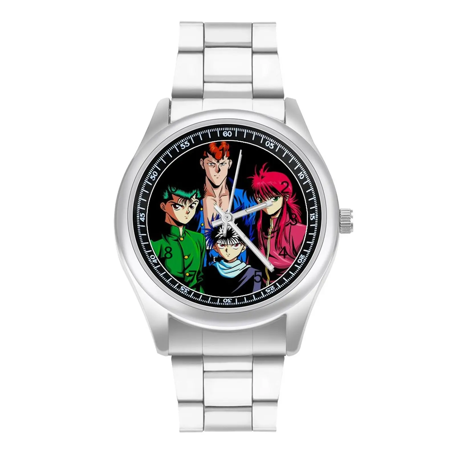 Yu Yu Hakusho Squad Quartz Watch Japanese Anime Travel Neat Wrist Watch Steel Design Fashion Men Wristwatch