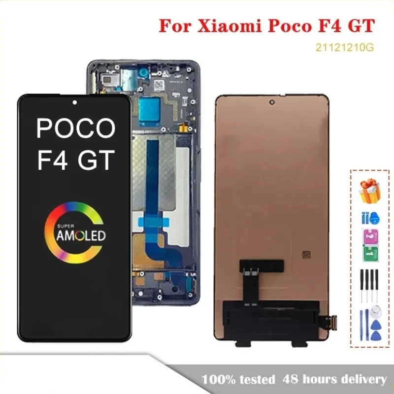 

6,67 ''ЖК-дисплей для Xiaomi Poco F4 GT, ЖК-экран, дигитайзер в сборе для POCO F4 GT 21121210 G Дисплей Сенсорный экран