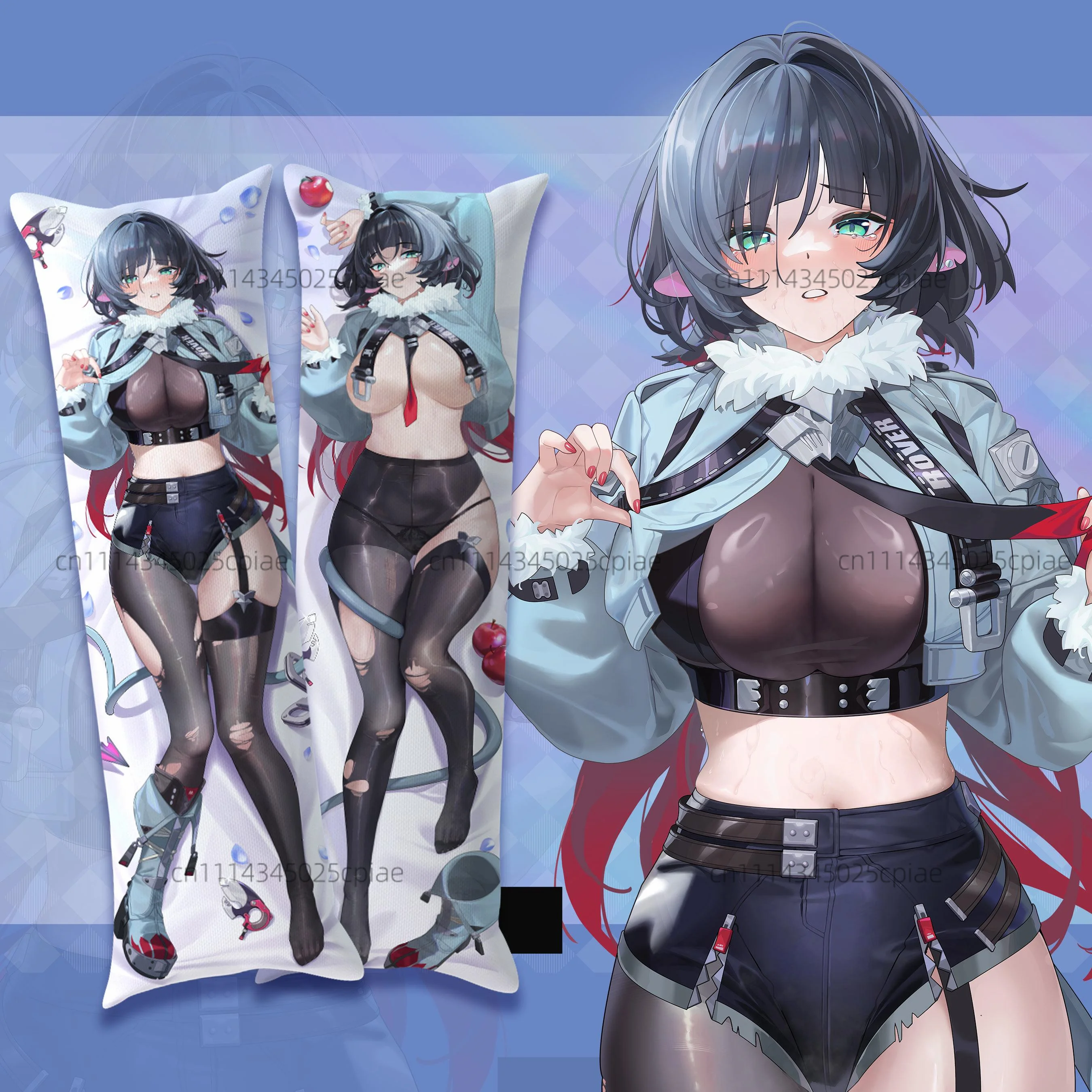 Anime Jane Doe Body Pillowcase Double-Sided Print Life-Size Pillow Cover Bedroom Soft Long Dakimakura Cushion Cover Home Decor