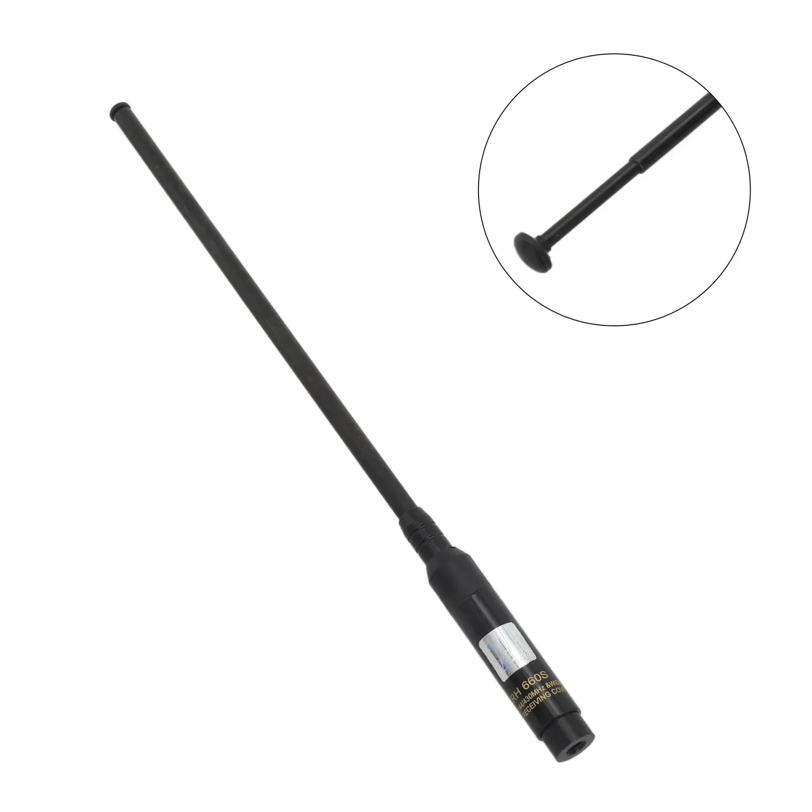 Imagem -04 - Antena Sma-fêmea Sma-macho Bnc Alto Ganho Banda Dupla 144 430mhz Antena Telescópica Antenas de Comunicações 1pc Rh660s