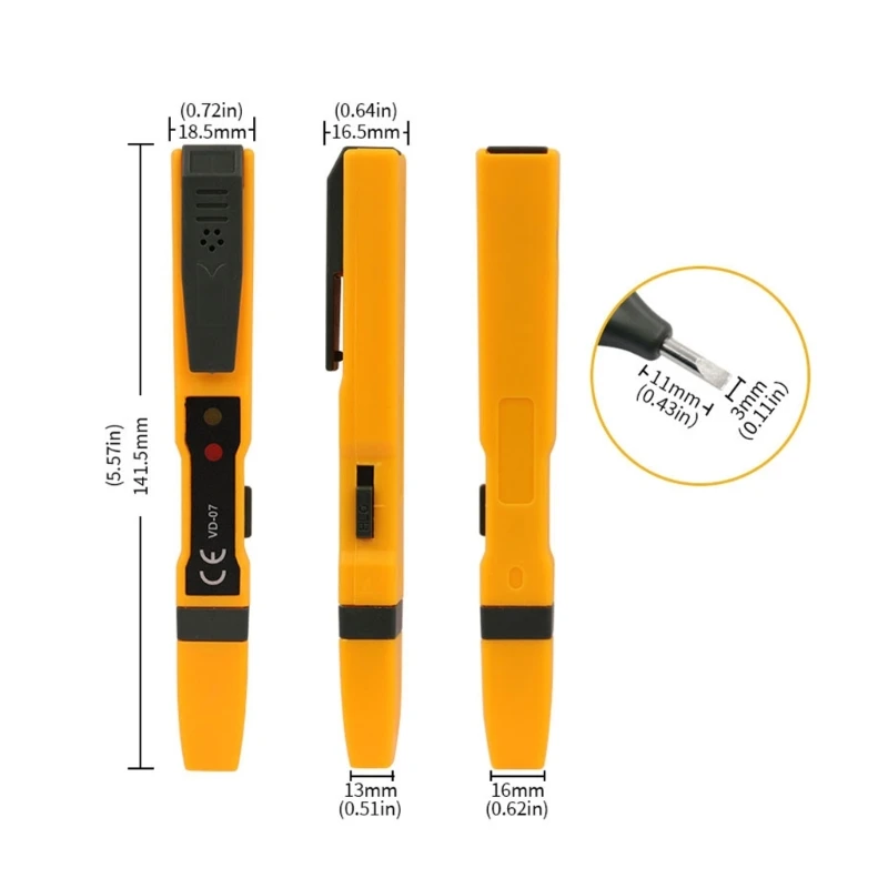 Portable Non-Contact Tester Tool Sound & Light Alarm Modes & Live-Null Dropship