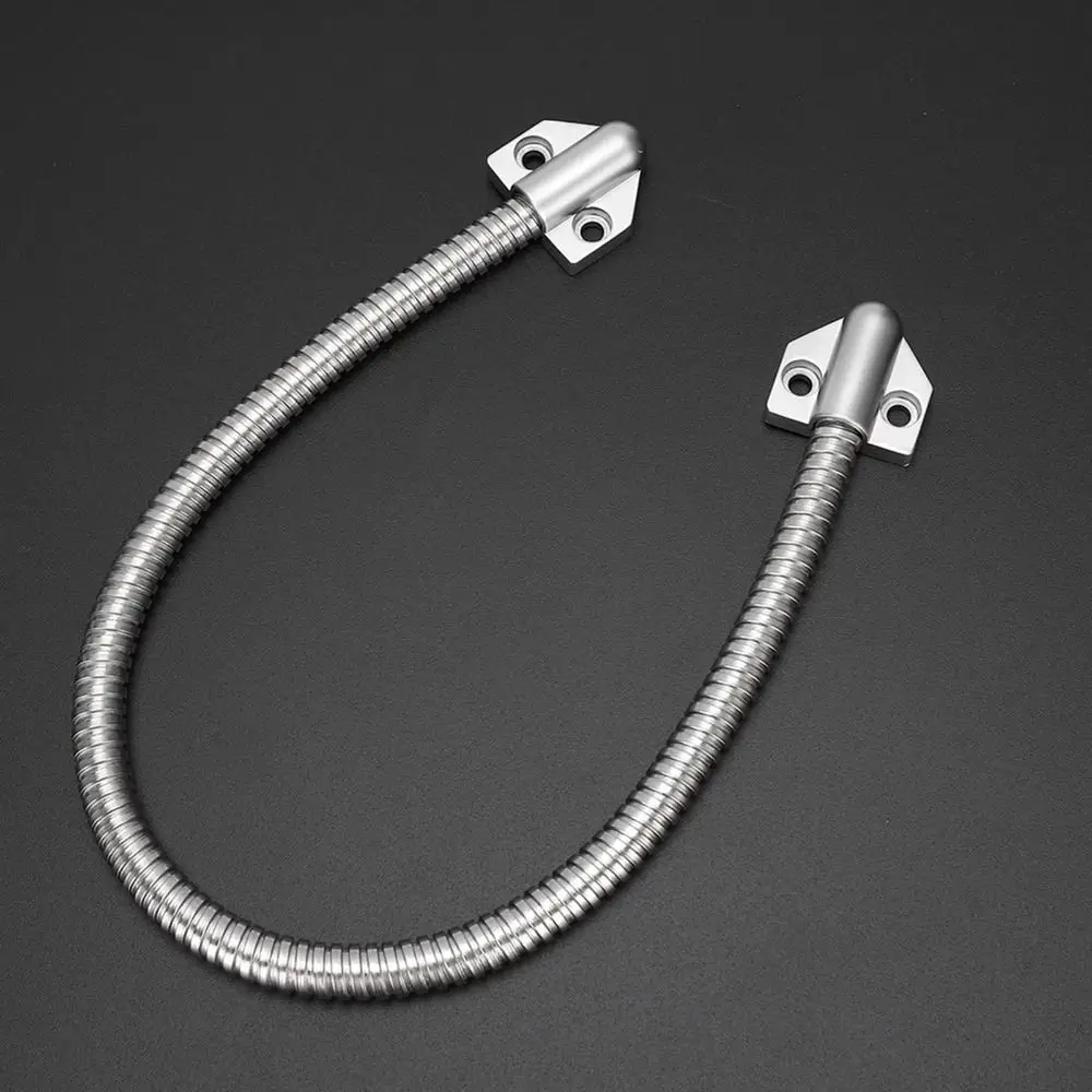 Stainless Steel Access Control Cable Metal Head Anti-pinch Door Loop Flexible Zinc Alloy Head Wire Protector Exposed Mounting