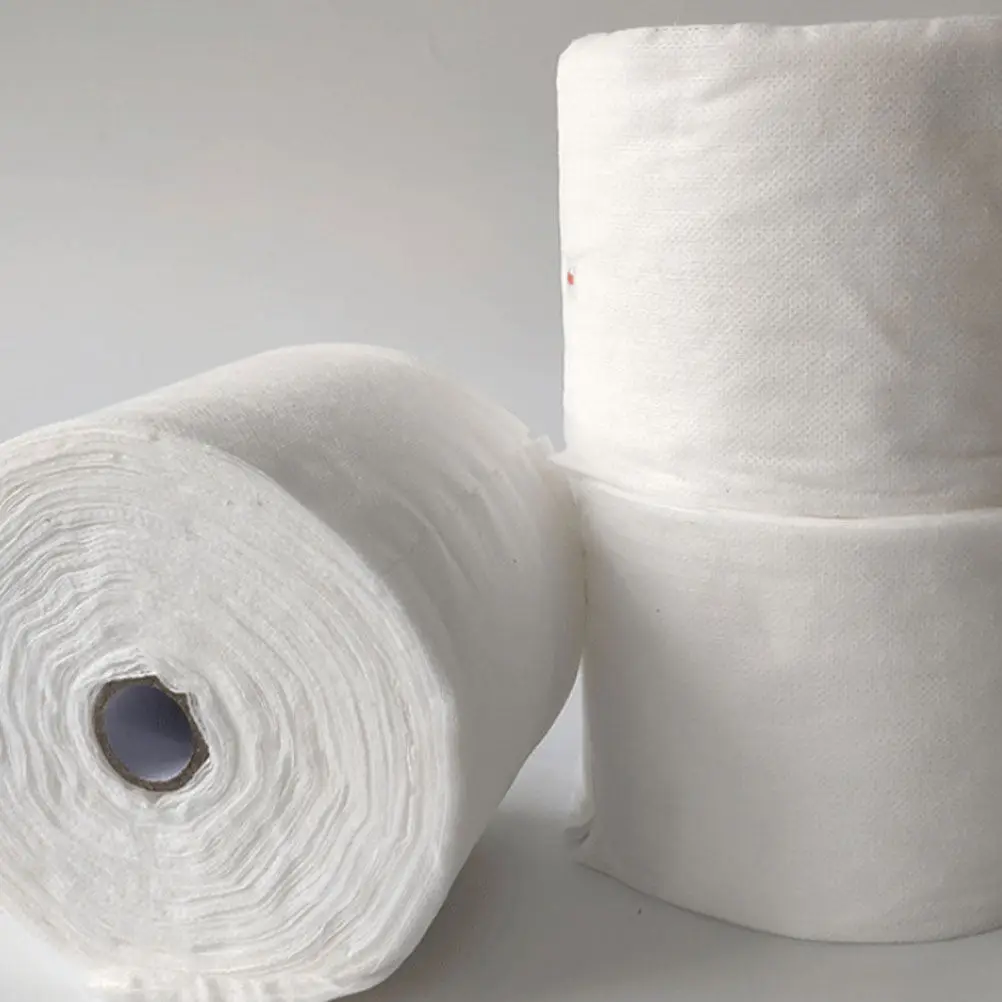 

1 рулон нетканых одноразовых круглых салфеток для снятия макияжа, мягкие, впитывающие, для удаления макияжа, маникюра и ухода за кожей